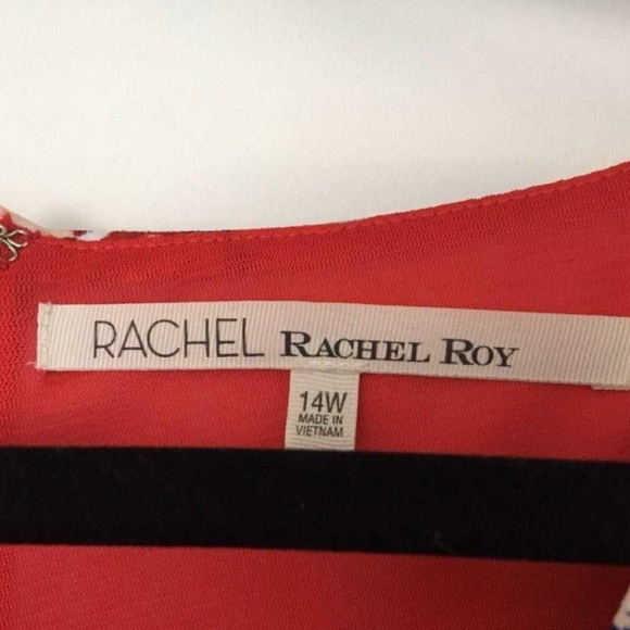 RACHEL by Rachel Roy Sheath Floral Red and Blue Midi Dress size 14W Plus NWT‎ - Picture 3 of 11